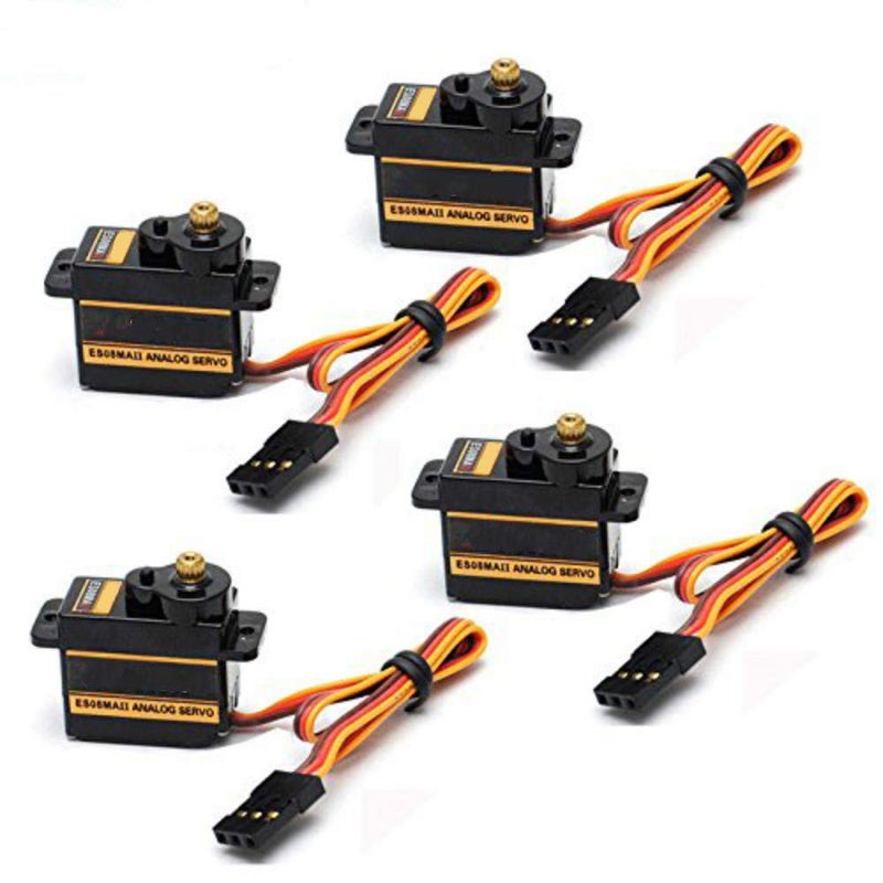 RGBZONE 4Pcs ES08MA II 12g Mini Metal Gear Analog Servo Shockproof Stable Machine Compatible for RC Model - Image 2